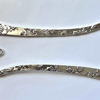 120mm Metal Alloy Hook Bookmarks - Antique Silver