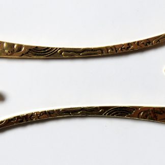 124mm Metal Alloy Hook Bookmarks - Antique Gold