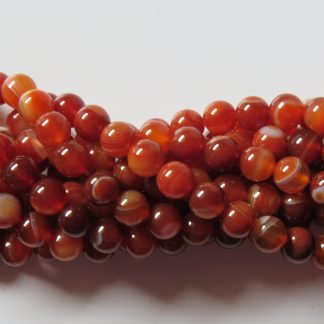 8mm red agate round gemstone beads