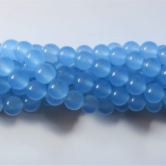 8mm malaysian jade round gemstone bead pale blue