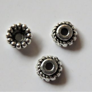 5mm antique silver Metal Alloy Bead Caps