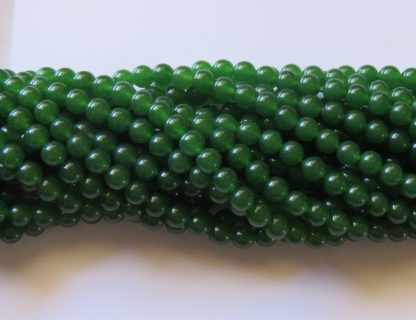 6mm malaysian jade round gemstone bead green