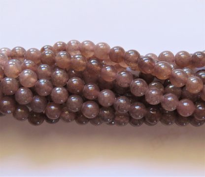6mm malaysian jade round gemstone bead brown