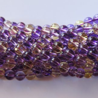 8mm ametrine round gemstone beads