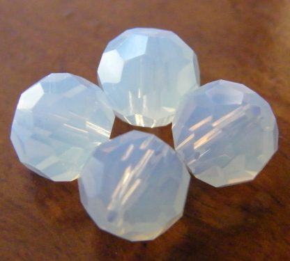 10mm round faceted crystal beads opalite