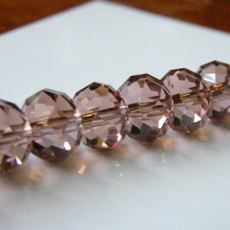 8x10mm rondelle faceted crystal beads garnet