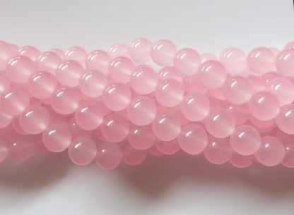10mm malaysian jade round gemstone bead baby pink